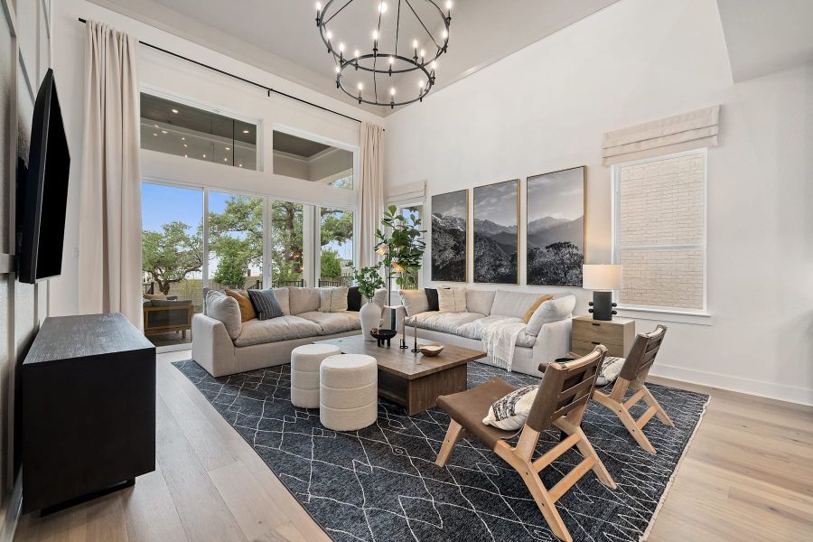 Furnished interior view inside a new home in Lagos Reserve, Manor (Image 15).