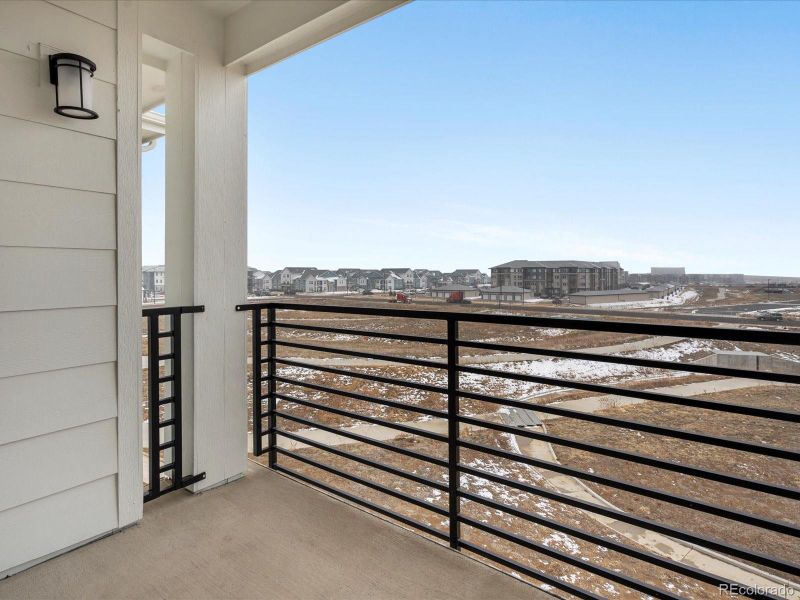 Exterior details and patio area of a home in Gateway Commons, Denver (Image 2).