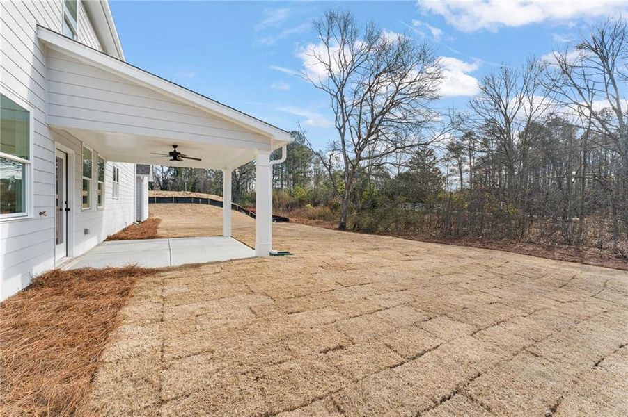 Exterior details and patio area of a home in , Marietta (Image 31).