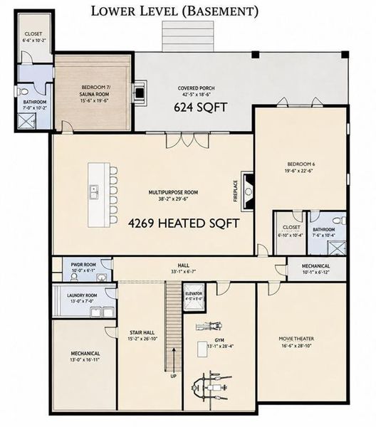 2D floor plan layout of this home in , Alpharetta, GA (Image 4).
