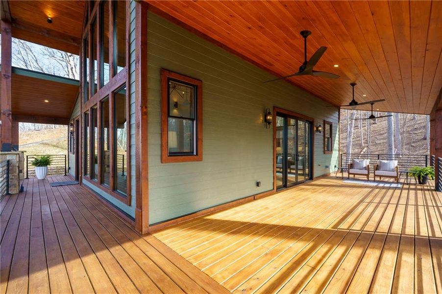 Exterior details and patio area of a home in , Young Harris (Image 29).