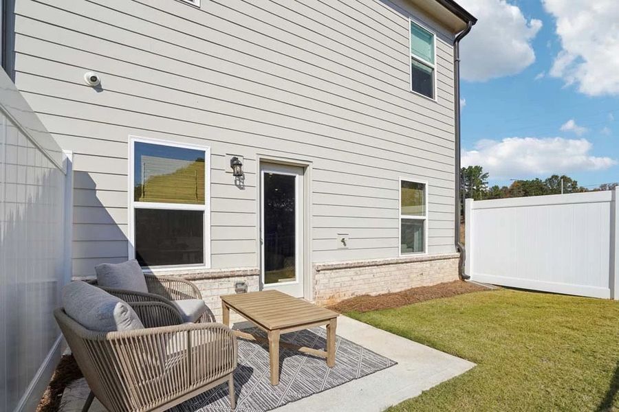 Sample Photo: Rear Patio