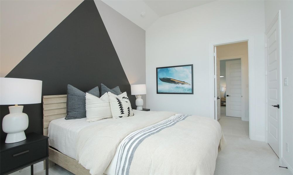 Furnished interior view inside a new home in Coastal Point, League City (Image 7).