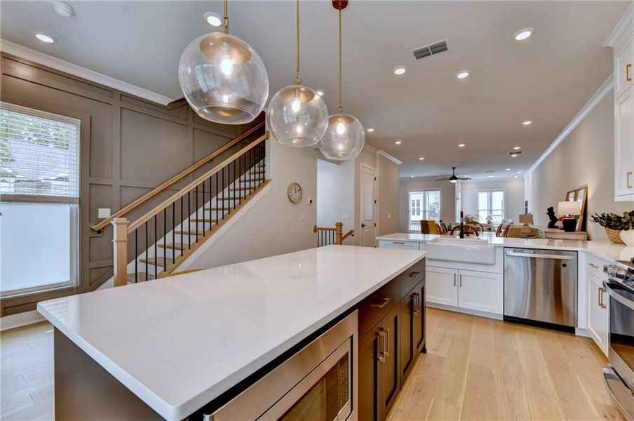 Furnished interior view inside a new home in , Alpharetta (Image 33).