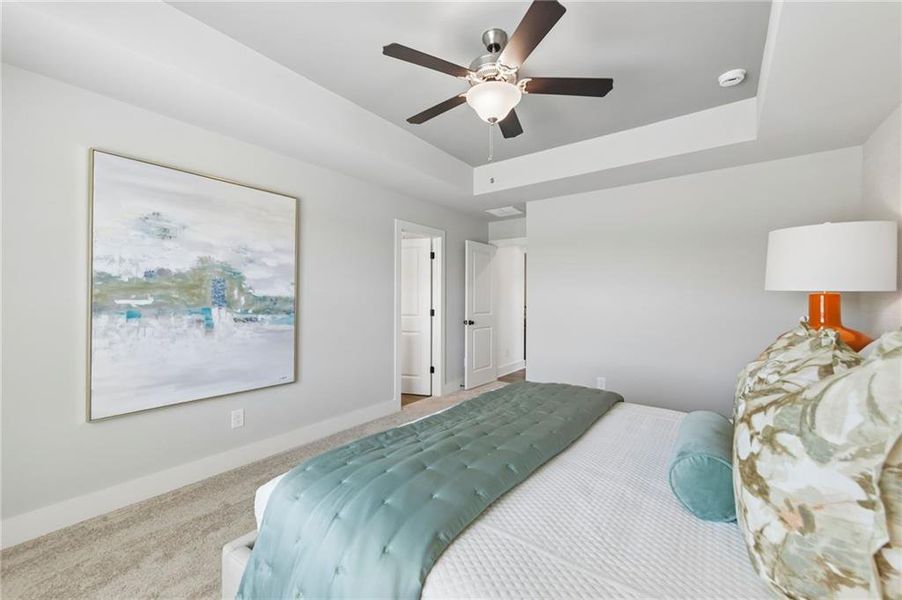 Furnished interior view inside a new home in Tribute, Hoschton (Image 31).
