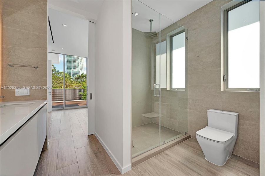 Furnished interior view inside a new home in , Miami (Image 11).