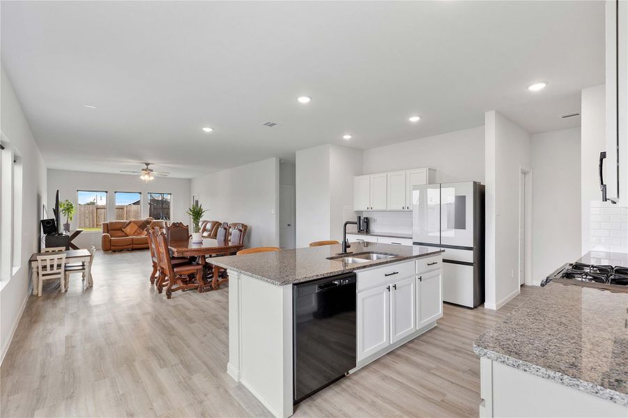 Furnished interior view inside a new home in Sweetgrass Village, Crosby (Image 7).