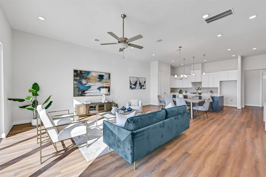 Furnished interior view inside a new home in Lago Pointe, Seabrook (Image 40).