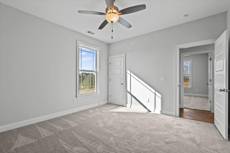 Representative unfurnished interior of a home built from the Roosevelt by Enchanted Homes in Messer Farms, Inman (Image 17). Representative unfurnished interior of a home built from the Roosevelt by Enchanted Homes in Messer Farms, Inman (Image 17).