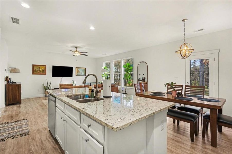 Furnished interior view inside a new home in , Statham (Image 10).