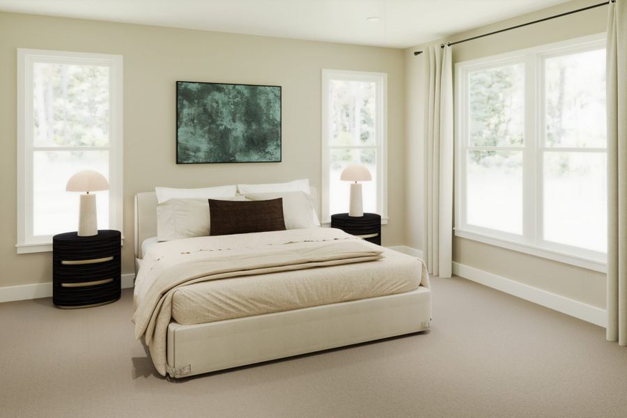 Representative furnished interior of a home built from the Emmett by Fischer Homes in Stonehaven, Hoschton (Image 7).