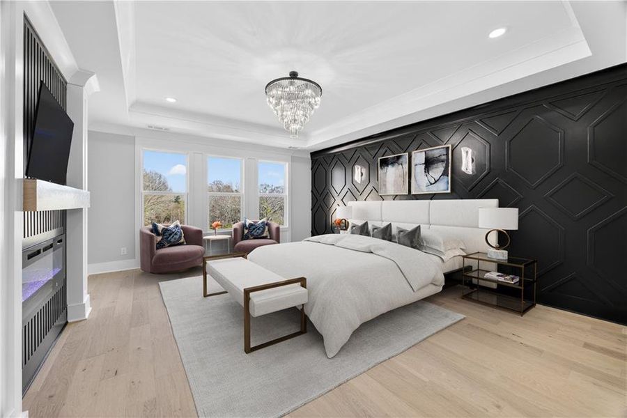 Furnished interior view inside a new home in , Suwanee (Image 31).