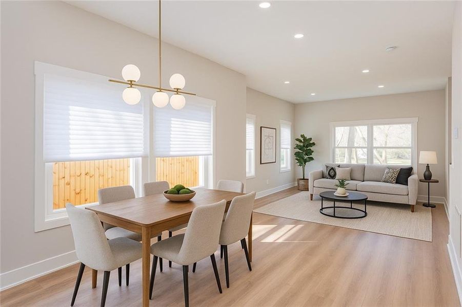 Furnished interior view inside a new home in , East Point (Image 14).