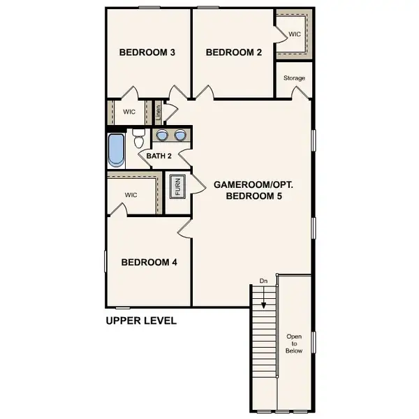 2D floor plan layout of this home in Seminole Palms, Palm Coast, FL (Image 4).