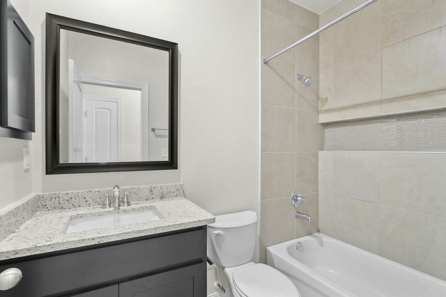 Representative furnished interior of a home built from the Prickly Pear by View Homes in Campo Del Sol, El Paso (Image 10).