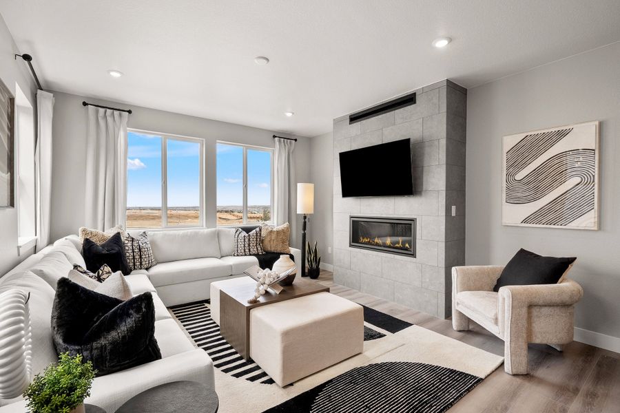 Representative furnished interior of a home built from the Glen by Trumark Homes in Trumark Homes at Tanterra, Parker (Image 21).