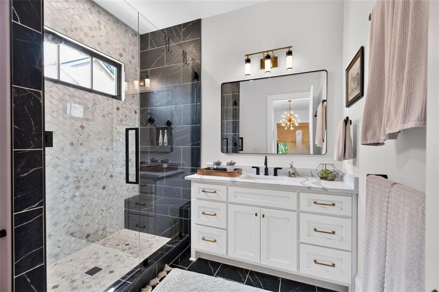 Furnished interior view inside a new home in , Alpharetta (Image 9).