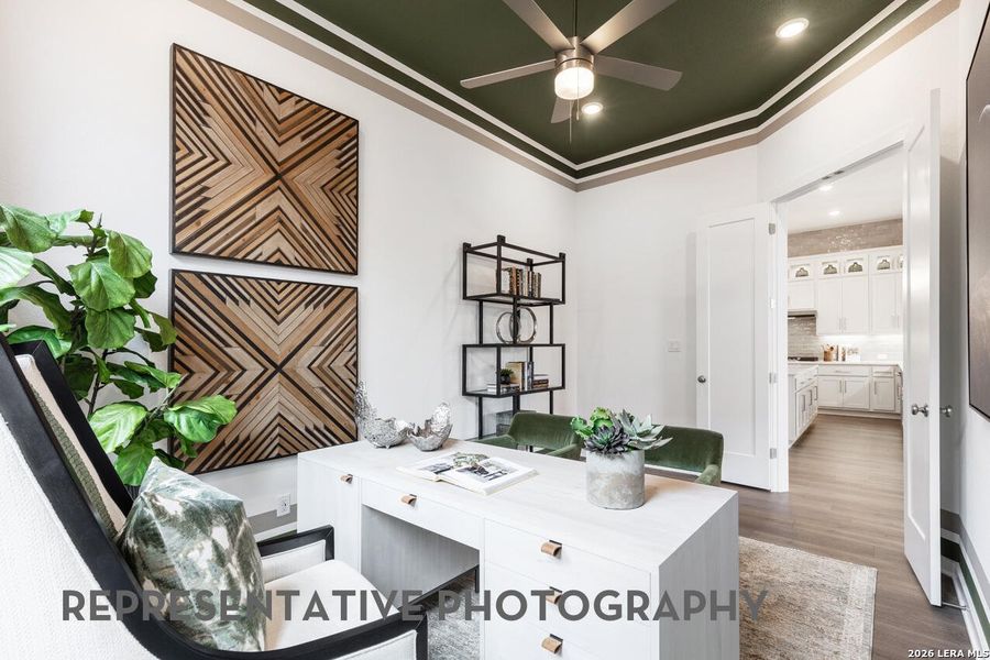 Furnished interior view inside a new home in Venado Crossing, Cibolo (Image 9).