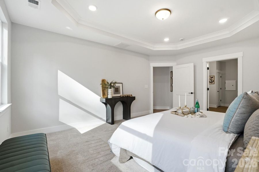 Furnished interior view inside a new home in Villas at Prestwick, Mooresville (Image 29).