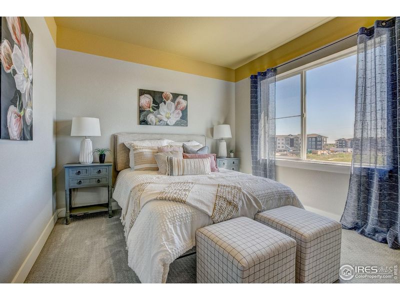 Furnished interior view inside a new home in Highlands at Fox Hill - The Towns, Longmont (Image 20).