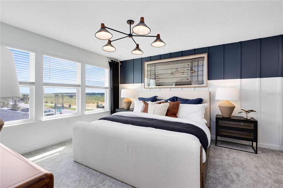 Furnished interior view inside a new home in EverBe, Orlando (Image 18). Furnished interior view inside a new home in EverBe, Orlando (Image 18).