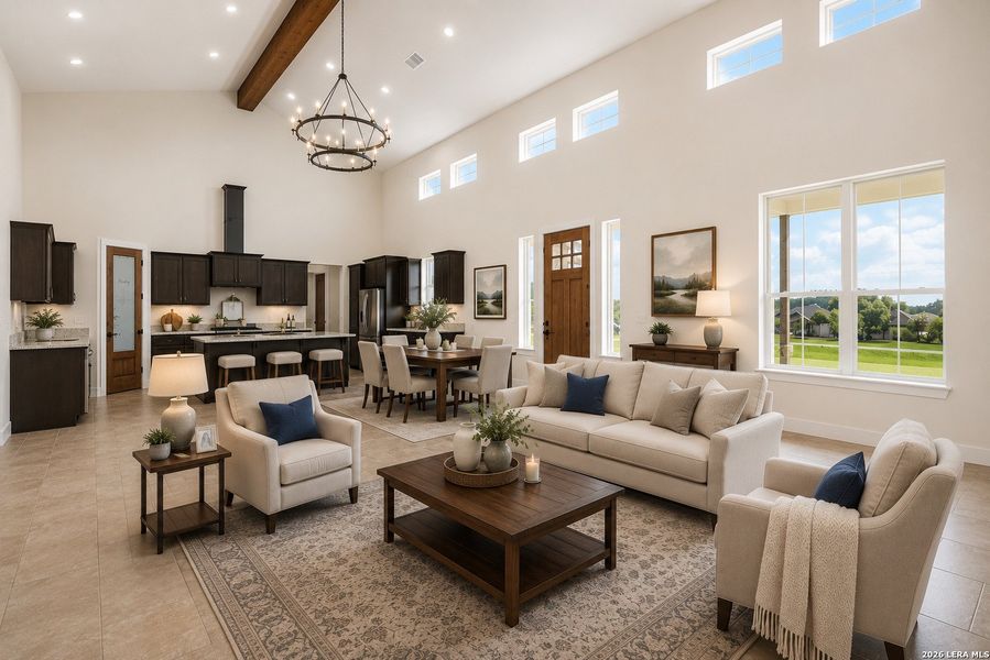 Furnished interior view inside a new home in , Floresville (Image 15). Furnished interior view inside a new home in , Floresville (Image 15).