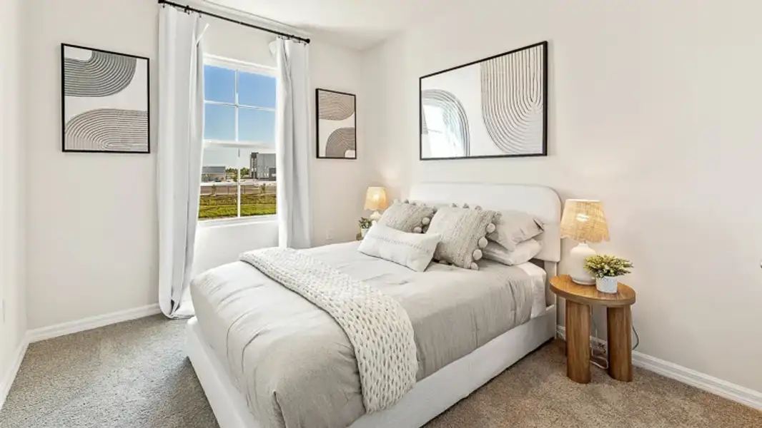 Furnished interior view inside a new home in The Gardens at Bay Street, Sarasota (Image 9).