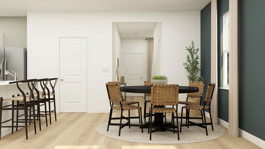 Furnished interior view inside a new home in Lindera Preserve at Cane Bay Plantation: Sabal Collection, Summerville (Image 2).