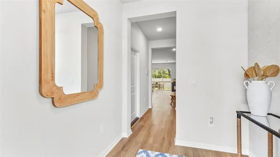 Furnished interior view inside a new home in The Gardens at Bay Street, Sarasota (Image 5). Furnished interior view inside a new home in The Gardens at Bay Street, Sarasota (Image 5).