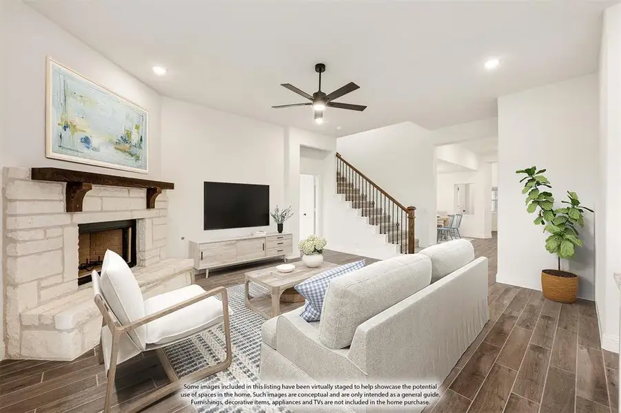 Furnished interior view inside a new home in Glenbrook, Red Oak (Image 19).