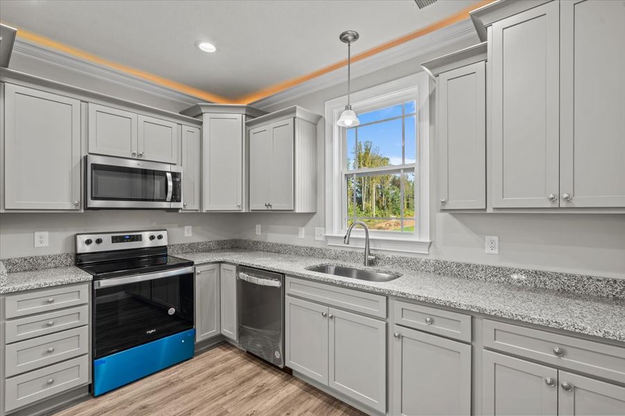 Representative furnished interior of a home built from the Enory by Enchanted Homes in Guadalupe Heights, Seguin (Image 12).