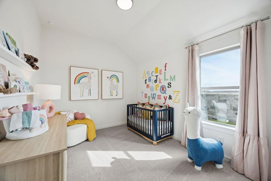Bedroom in the Diamond home plan by Trophy Signature Homes – REPRESENTATIVE PHOTO