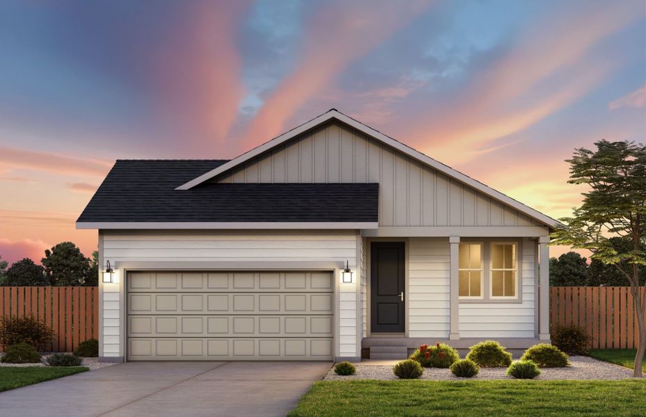 Representative exterior photo of a completed home built from the Hewitt II by Pulte Homes in Wolf Creek Run West, Strasburg, CO (Image 18).