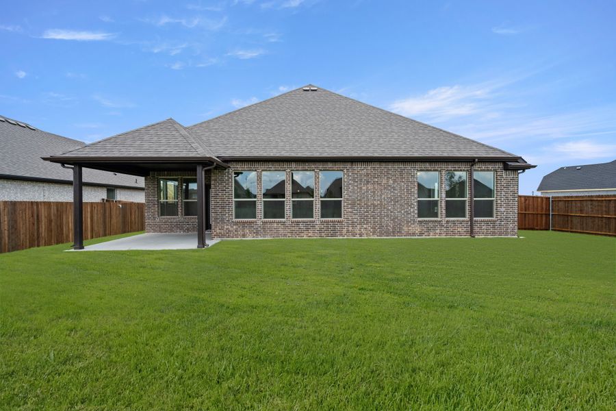 Exterior details and patio area of a home in Redden Farms, Midlothian (Image 4). Exterior details and patio area of a home in Redden Farms, Midlothian (Image 4).