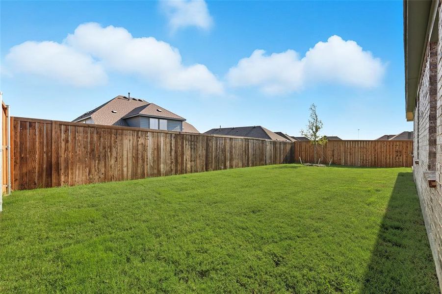 View of fenced backyard View of fenced backyard