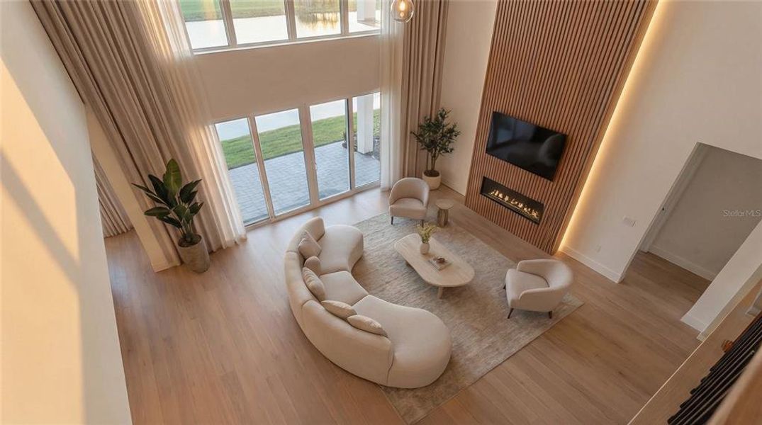 Furnished interior view inside a new home in , Orlando (Image 16). Furnished interior view inside a new home in , Orlando (Image 16).