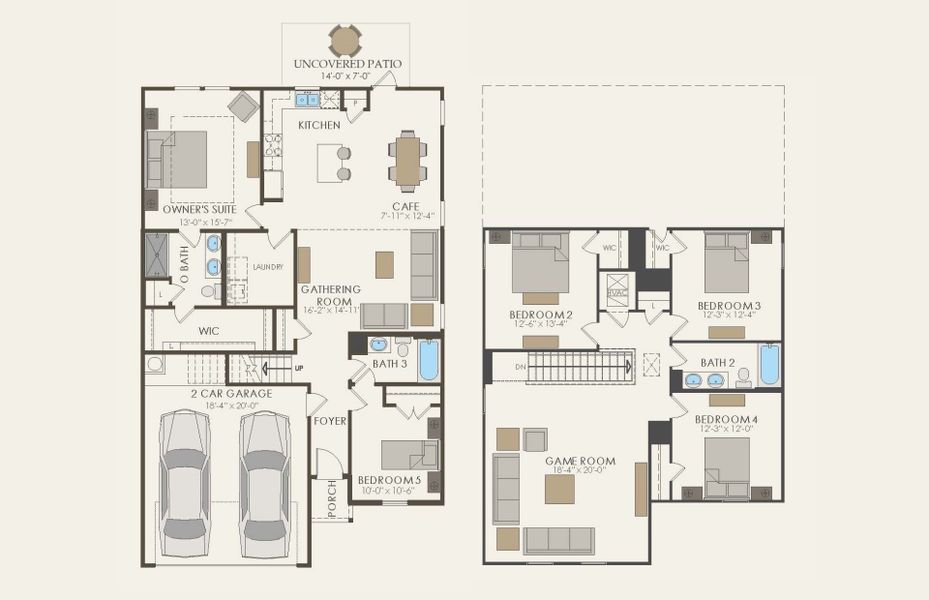 2D floor plan layout of this home in Arbordale, Forney, TX (Image 3). 2D floor plan layout of this home in Arbordale, Forney, TX (Image 3).