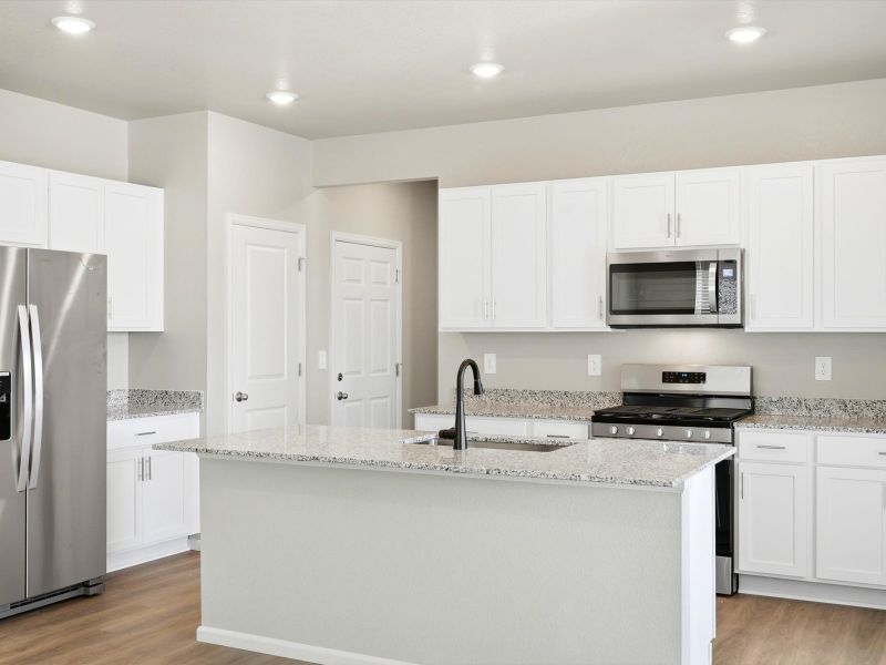 Furnished interior view inside a new home in Lorson Ranch: The Trail Collection, Colorado Springs (Image 4).