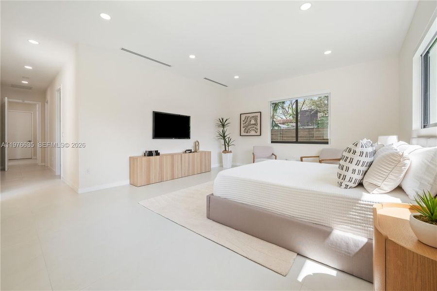Furnished interior view inside a new home in , Miami (Image 13).