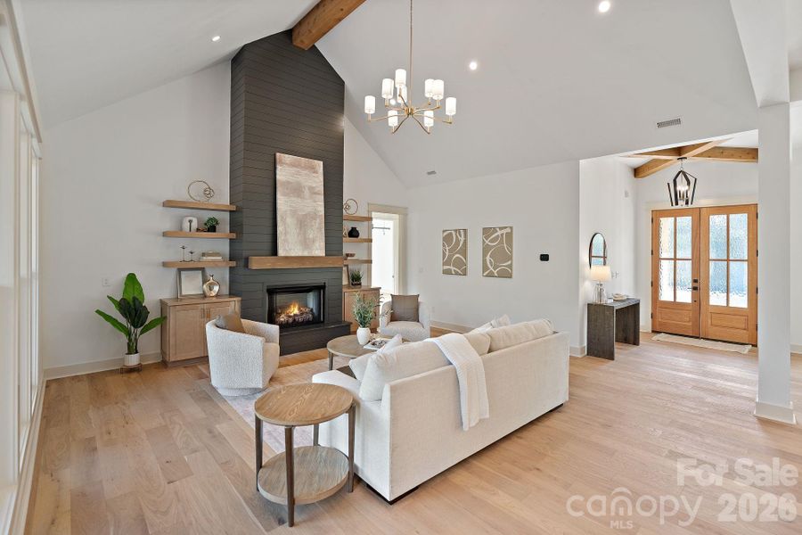 Furnished interior view inside a new home in , Clover (Image 14). Furnished interior view inside a new home in , Clover (Image 14).