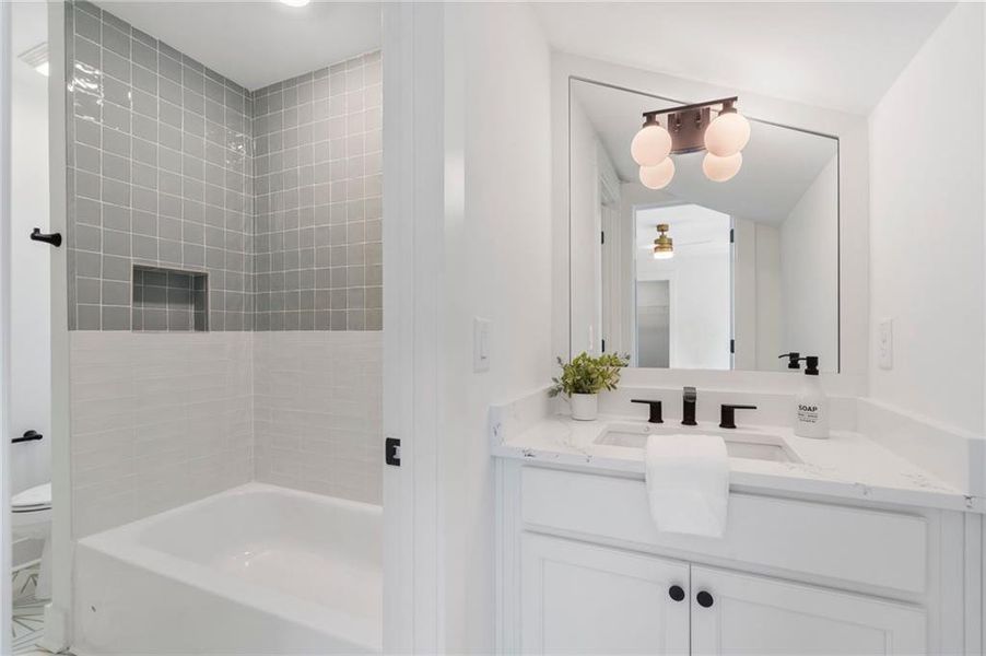 Furnished interior view inside a new home in , Atlanta (Image 3). Furnished interior view inside a new home in , Atlanta (Image 3).