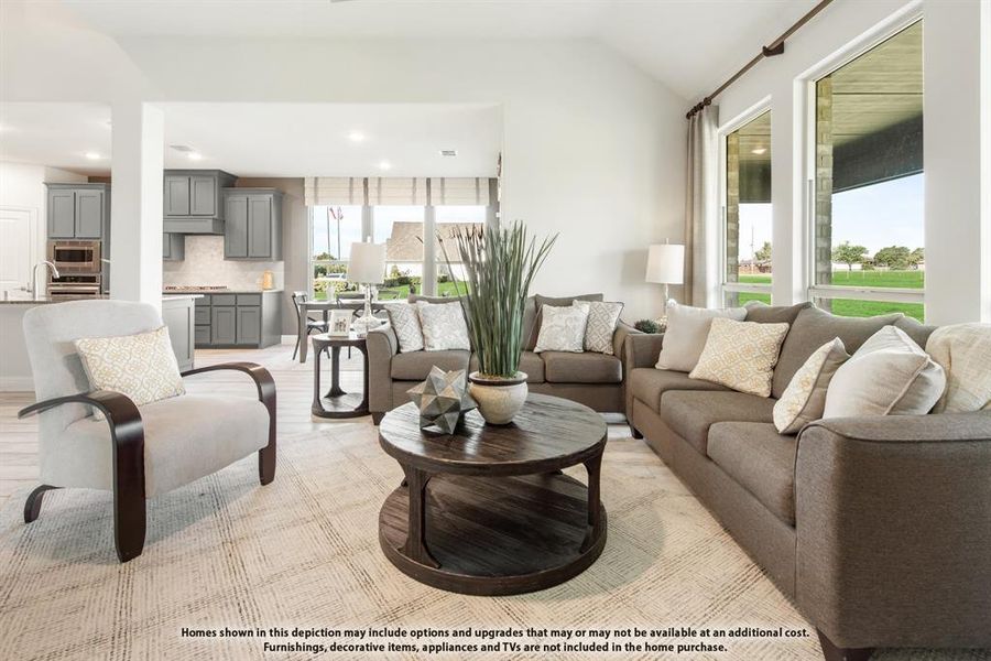 Furnished interior view inside a new home in Mockingbird Hills, Joshua (Image 17). Furnished interior view inside a new home in Mockingbird Hills, Joshua (Image 17).