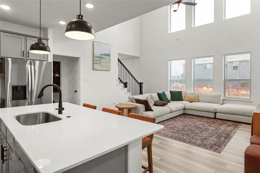 Furnished interior view inside a new home in Keeneland 40s, Aubrey (Image 16).