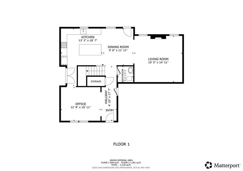 2D floor plan layout of this home in , Powder Springs, GA (Image 4).