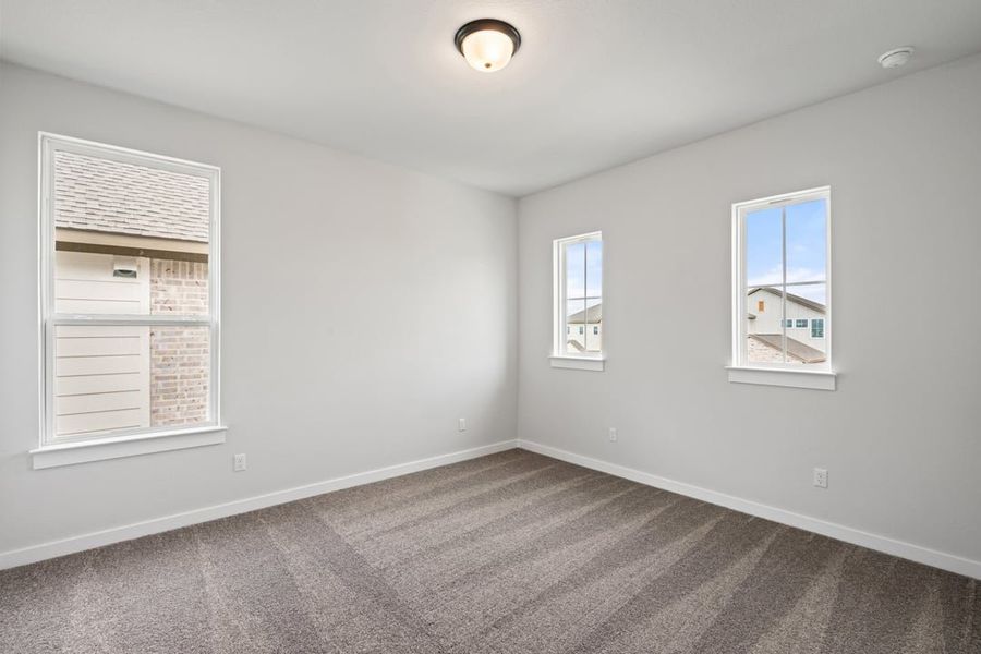 Spacious, unfurnished interior of a new home in Terrace Collection at Lariat, Liberty Hill (Image 36). Spacious, unfurnished interior of a new home in Terrace Collection at Lariat, Liberty Hill (Image 36).