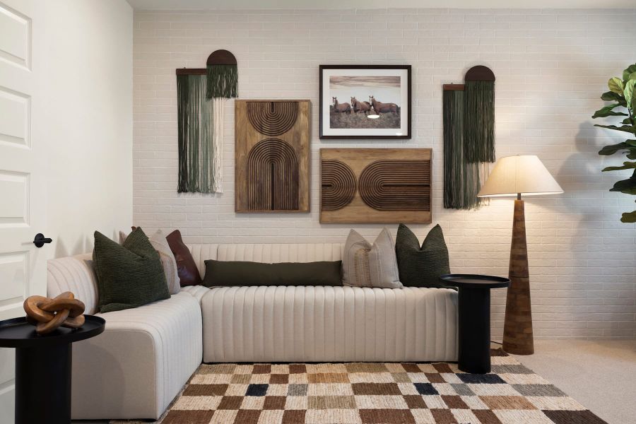 Furnished interior view inside a new home in Wolf Ranch, Georgetown (Image 38).