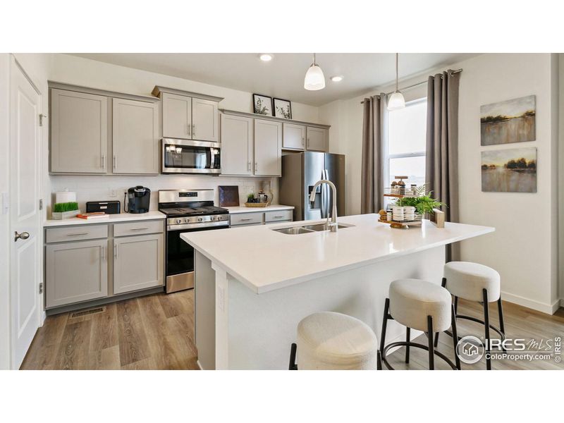 Furnished interior view inside a new home in Westgate, Greeley (Image 12). Furnished interior view inside a new home in Westgate, Greeley (Image 12).