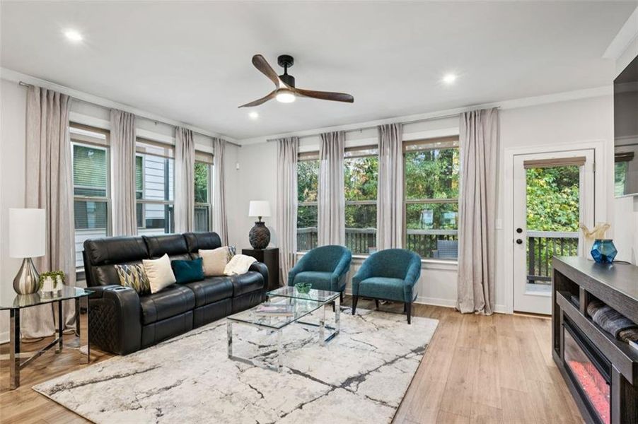 Furnished interior view inside a new home in Parkside at Mason Mill, Decatur (Image 9).