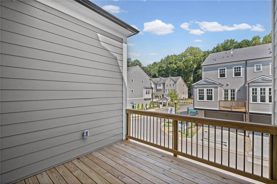 Exterior details and patio area of a home in Devin's Shire, Kennesaw (Image 4).