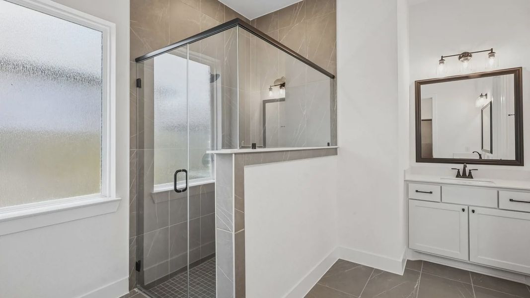 Representative furnished interior of a home built from the Oxford by Chesmar Homes in Parkside on the River, Georgetown (Image 12).